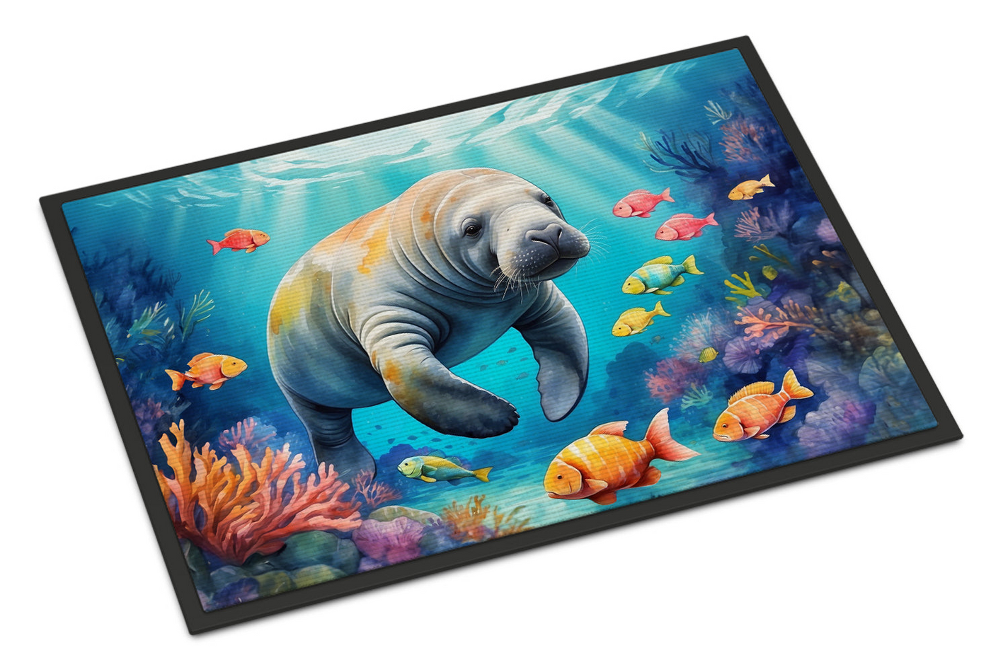 Summer Manatee Doormat