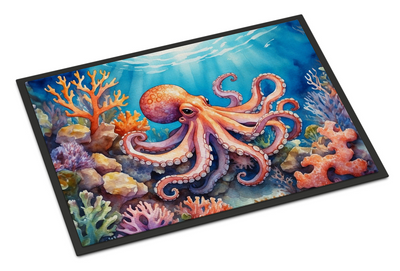 Octopus Among Coral Doormat