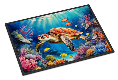 Turtle and Reefs Doormat