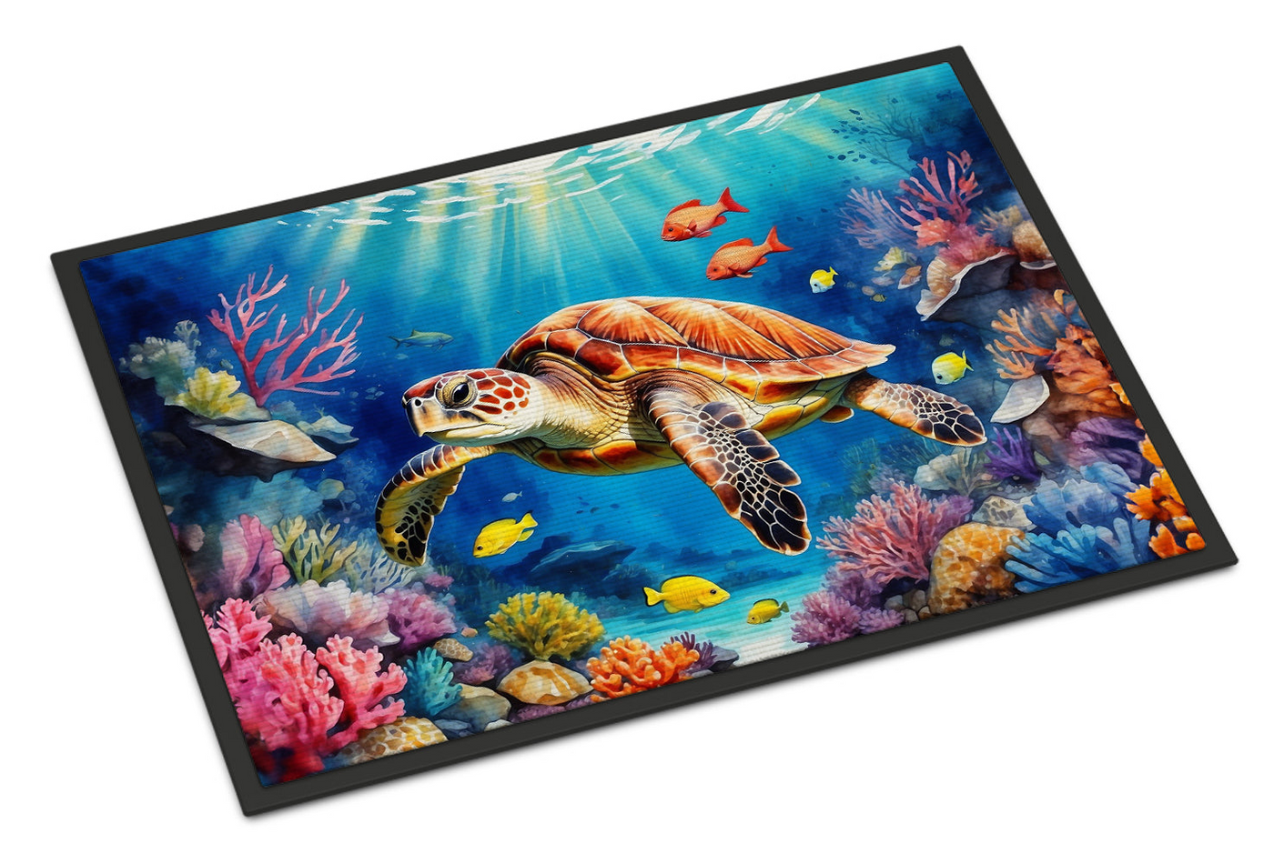 Turtle and Reefs Doormat