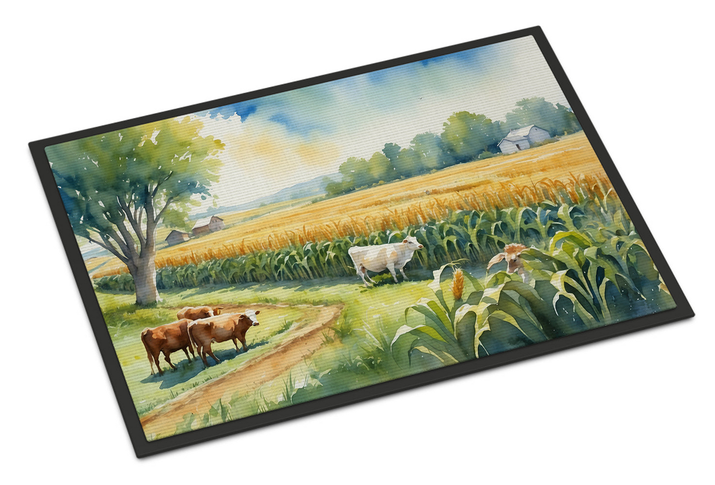 Cows by the Cornfield Doormat