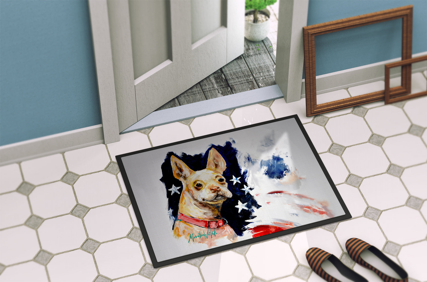 Chevy Boston Terrier Doormat