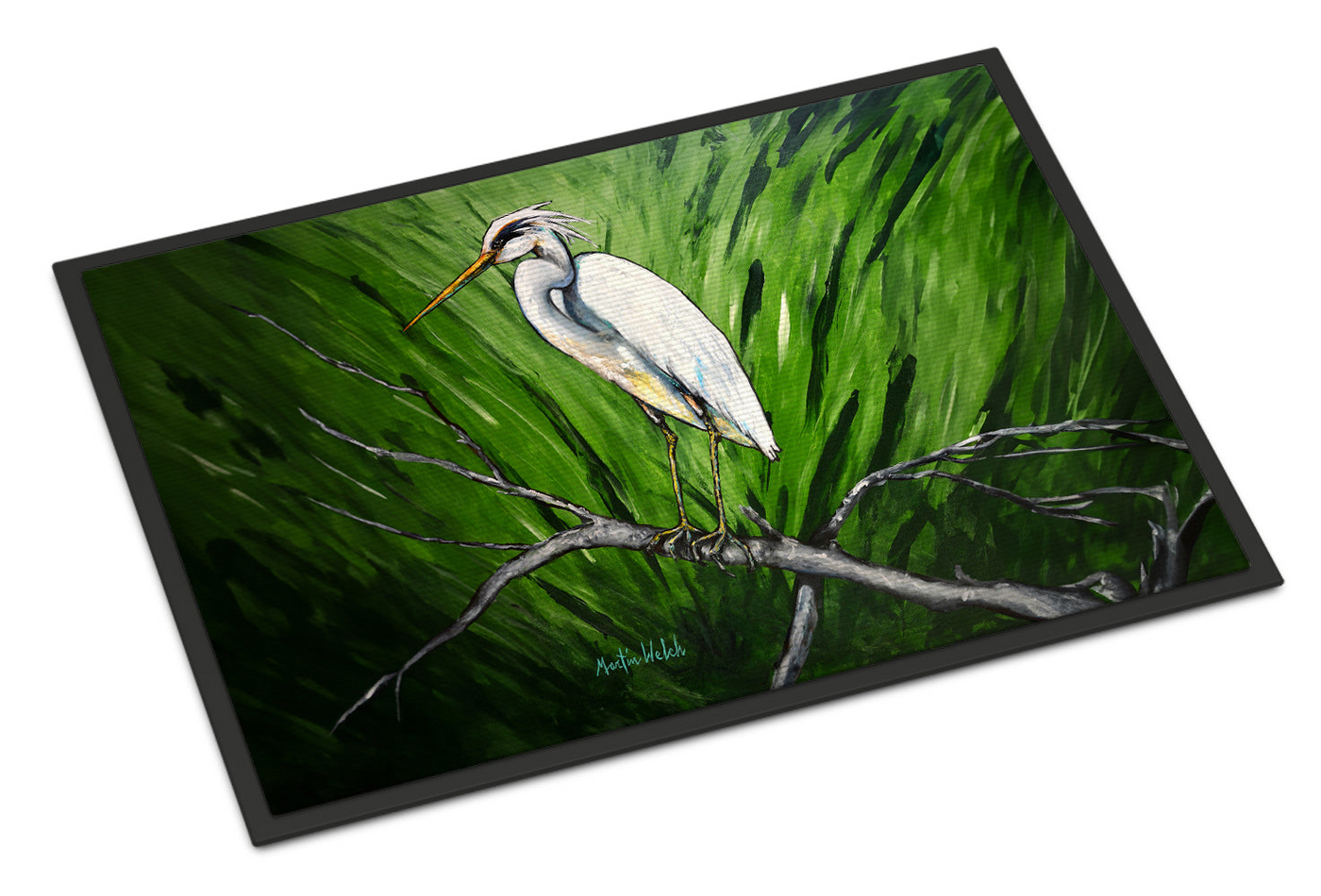 Heron On A Limb Doormat