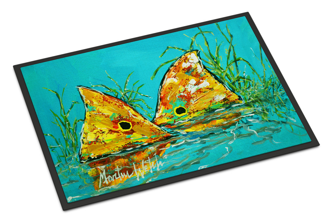 Side By Side Red Fish Doormat