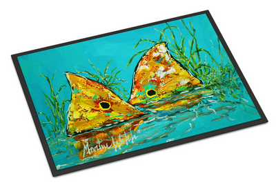 Side By Side Red Fish Doormat