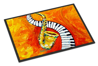 Something Blues Saxaphone and Piano Doormat
