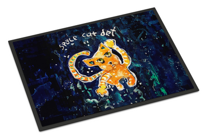 Space Cat Det Cat Doormat