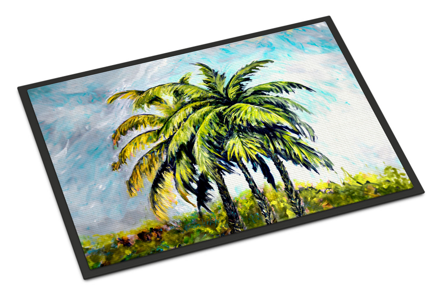 Tropical Breeze Palm Trees Doormat