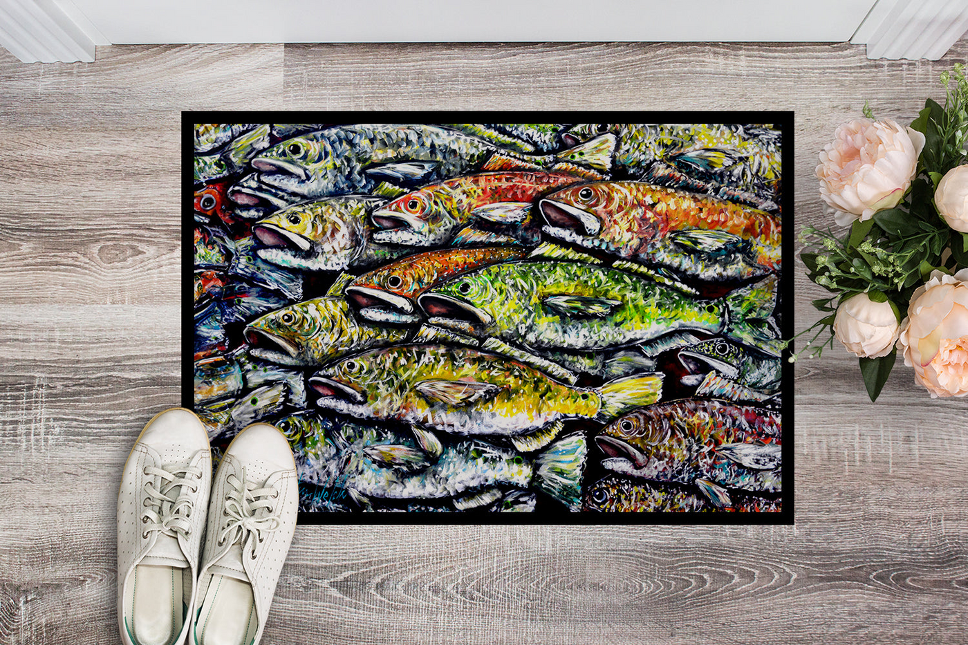 Wanna Be Fishin Doormat