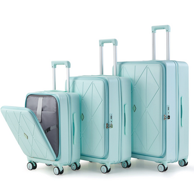Luggage Sets 3 Piece(20/24/28), Expandable Carry On Luggage with TSA Lock Airline Approved, 100% PC Hard Shell and Lightweight Suitcase with Front Pocket and Spinner Wheels