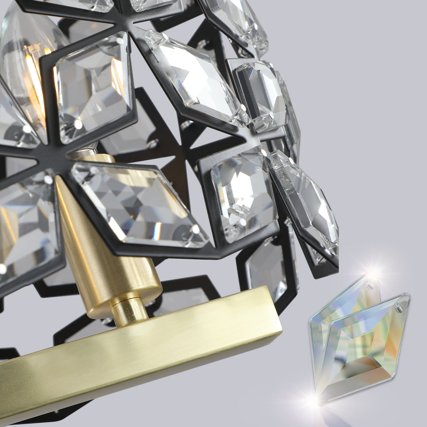 Modern Champagne Gold Oval Crystal ceiling chandelier  Luxury Home Decor Light Fixture