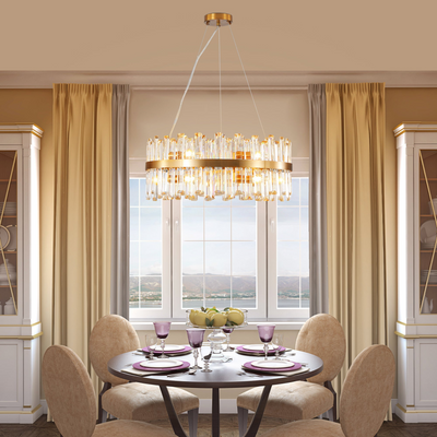 23.6 Inches Luxury Chandeliers Crystal Living Room Bedroom Decorative Lights Simple Modern Dining Room LED Lighting,for Home Decor (Bulbs Not Included)