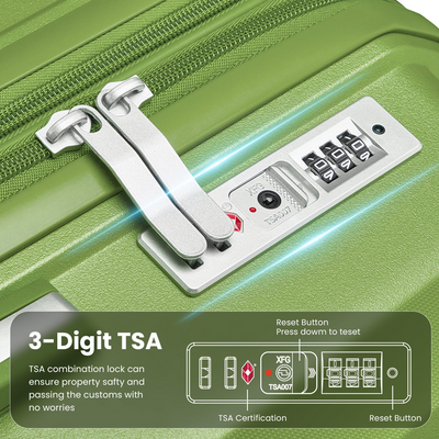 Luggage 4 Piece Sets(14/20/24/28), Hard Shell Lightweight TSA Lock Carry on Expandable Suitcase with Spinner Wheels Travel Set for Men Women