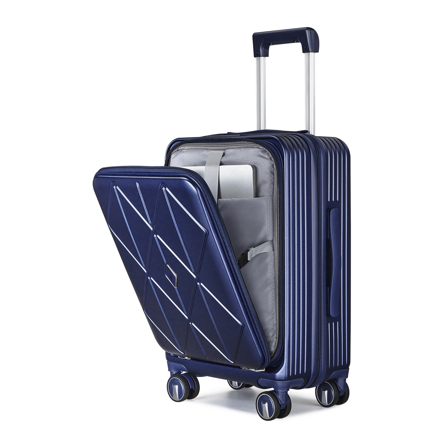 Luggage Sets 3 Piece(20/24/28), Expandable Carry On Luggage with TSA Lock Airline Approved, 100% PC Hard Shell and Lightweight Suitcase with Front Pocket and Spinner Wheels
