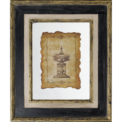 18x22" Lucian Framed Antiqued Sculpture Print