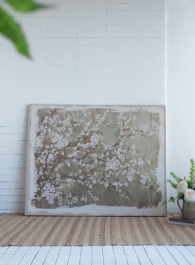 60" x 48" Large Cherry Blossom Canvas Art Print, Home Decor Accent Piece