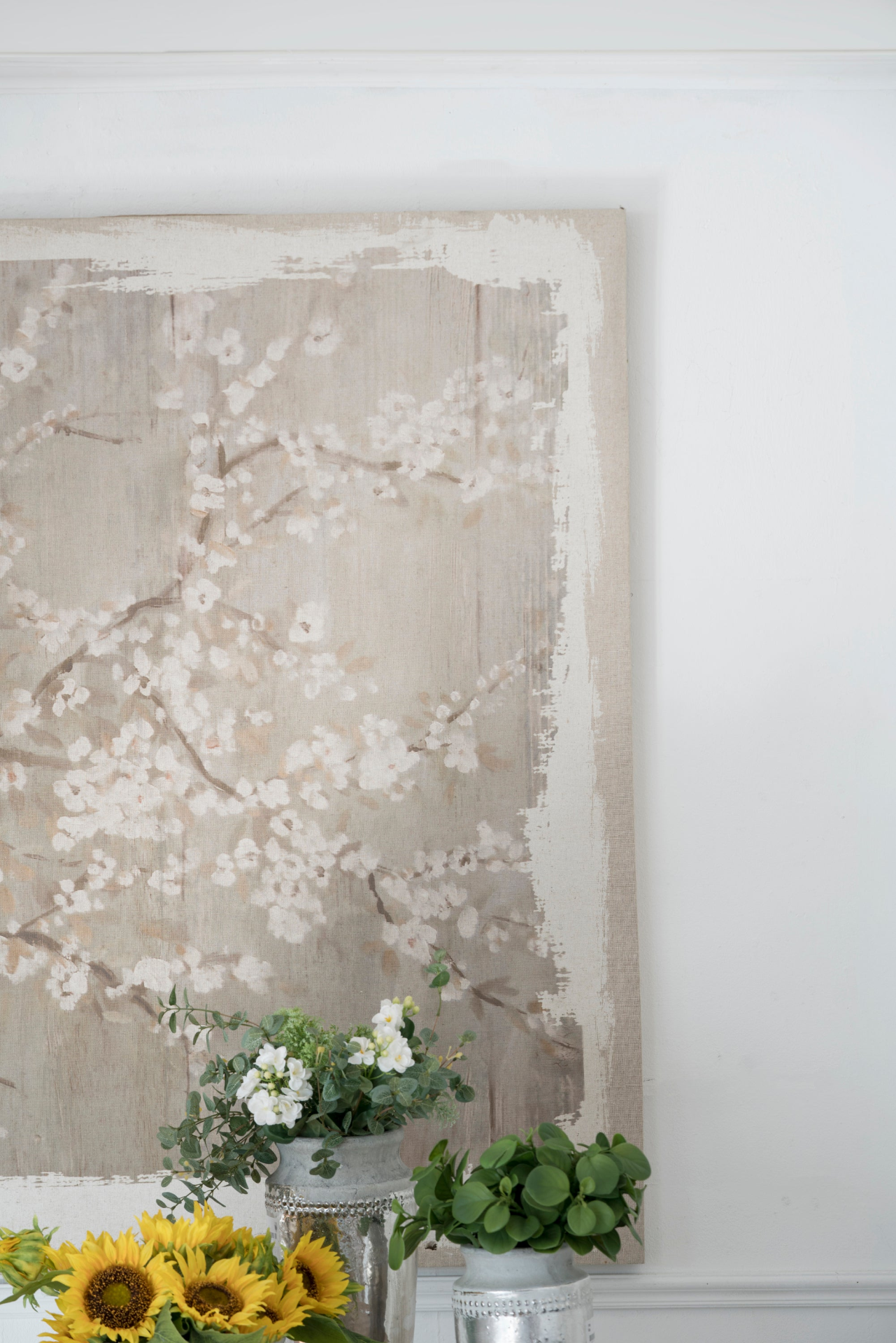 60" x 48" Large Cherry Blossom Canvas Art Print, Home Decor Accent Piece