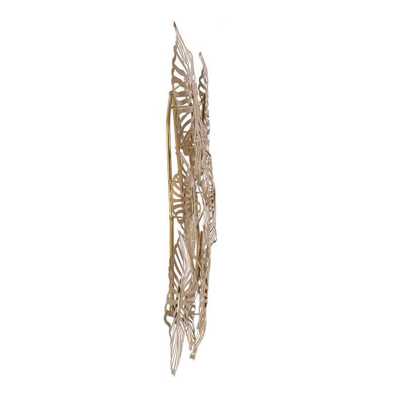 24x2x42" Gold Iron Wall Art