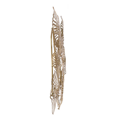 24x2x42" Gold Iron Wall Art