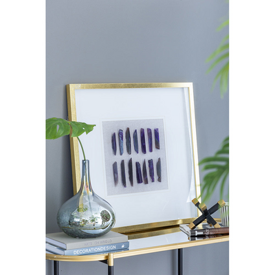23.5“ x 23.5" Grace Purple Agate Shadow Boxes Wall Art, Set of 2