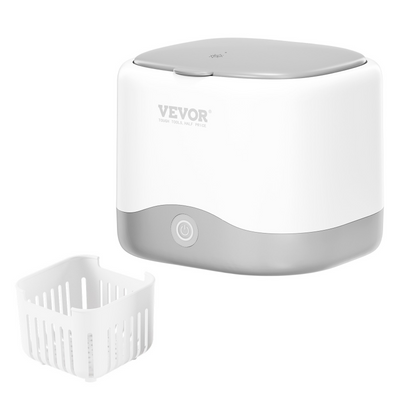 VEVOR Ultrasonic Cleaner,45kHz Ultrasonic Cleaner for Denture Cleaner, Retainer Cleaner, Mouth Guard Cleaner, Night Guard Cleaner, Retainer Cleaner Machine with 200ML Dental Cleaning Pod