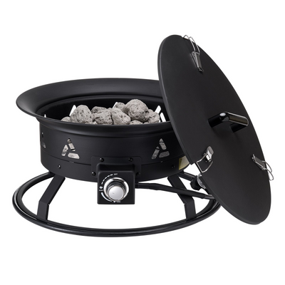 VEVOR Propane Fire Pit 24” Outdoor Portable Gas Fire Pit for Heating 58000 BTU