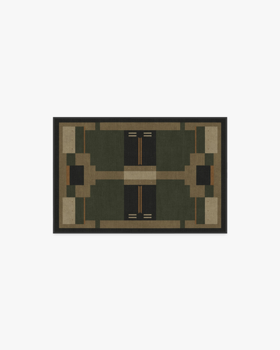 Architectural Digest Monolith Olive Green Rug