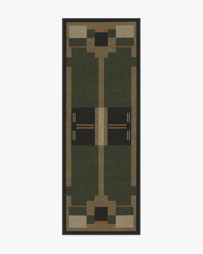 Architectural Digest Monolith Olive Green Rug
