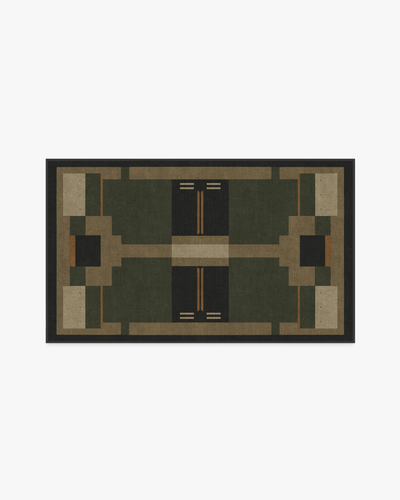 Architectural Digest Monolith Olive Green Rug
