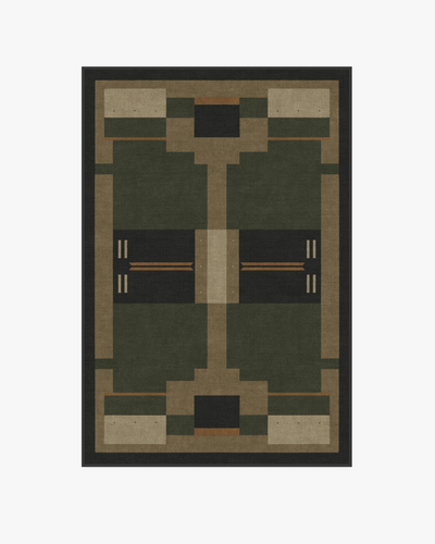 Architectural Digest Monolith Olive Green Rug