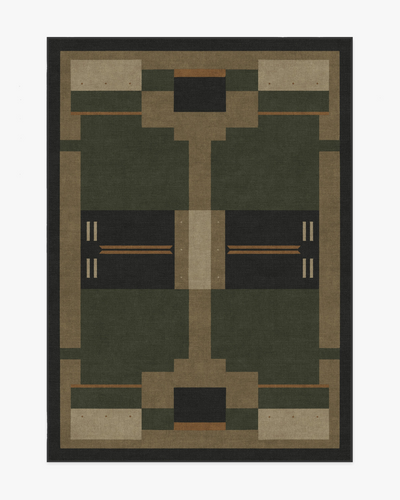 Architectural Digest Monolith Olive Green Rug