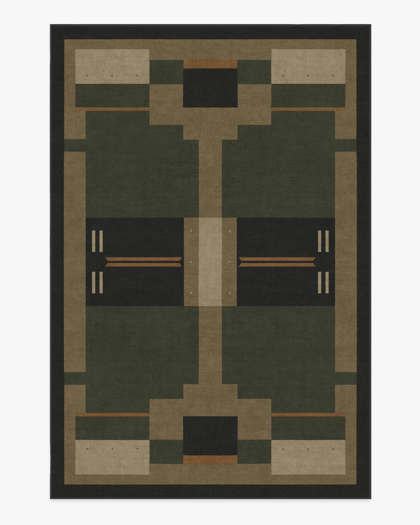 Architectural Digest Monolith Olive Green Rug