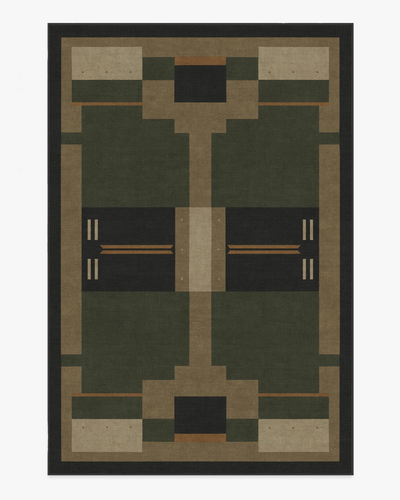 Architectural Digest Monolith Olive Green Rug