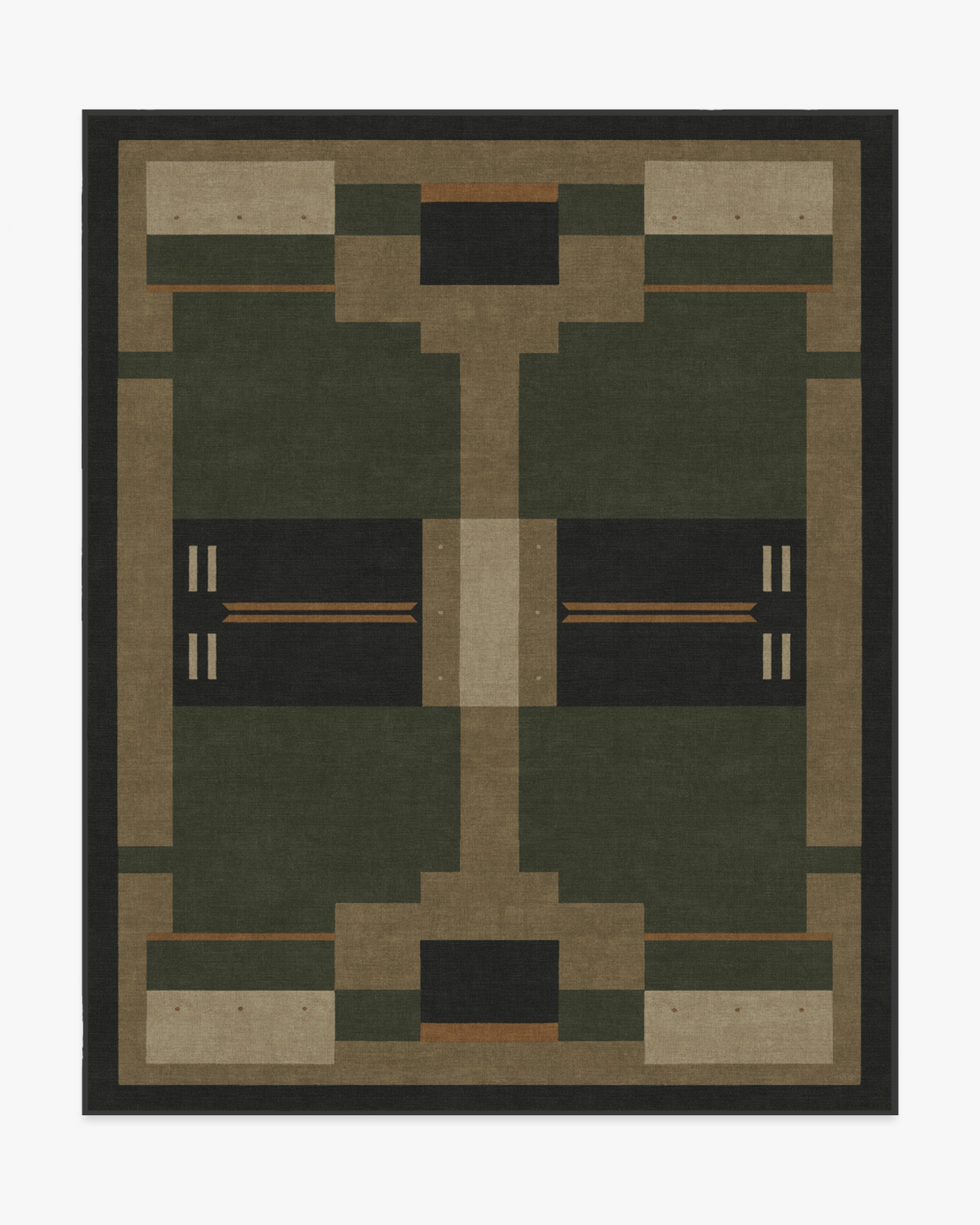 Architectural Digest Monolith Olive Green Rug