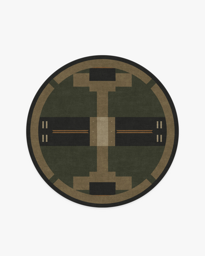 Architectural Digest Monolith Olive Green Rug