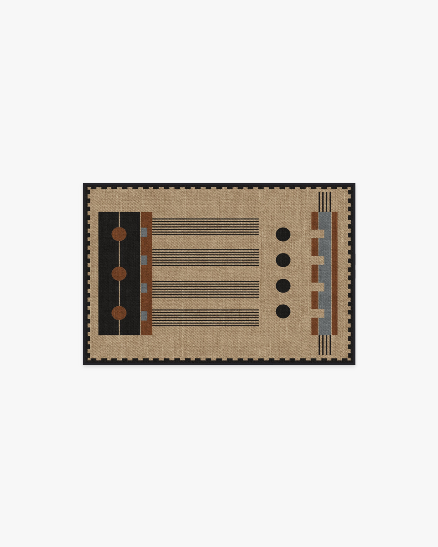 Architectural Digest Kasi Black &amp; Tan Rug
