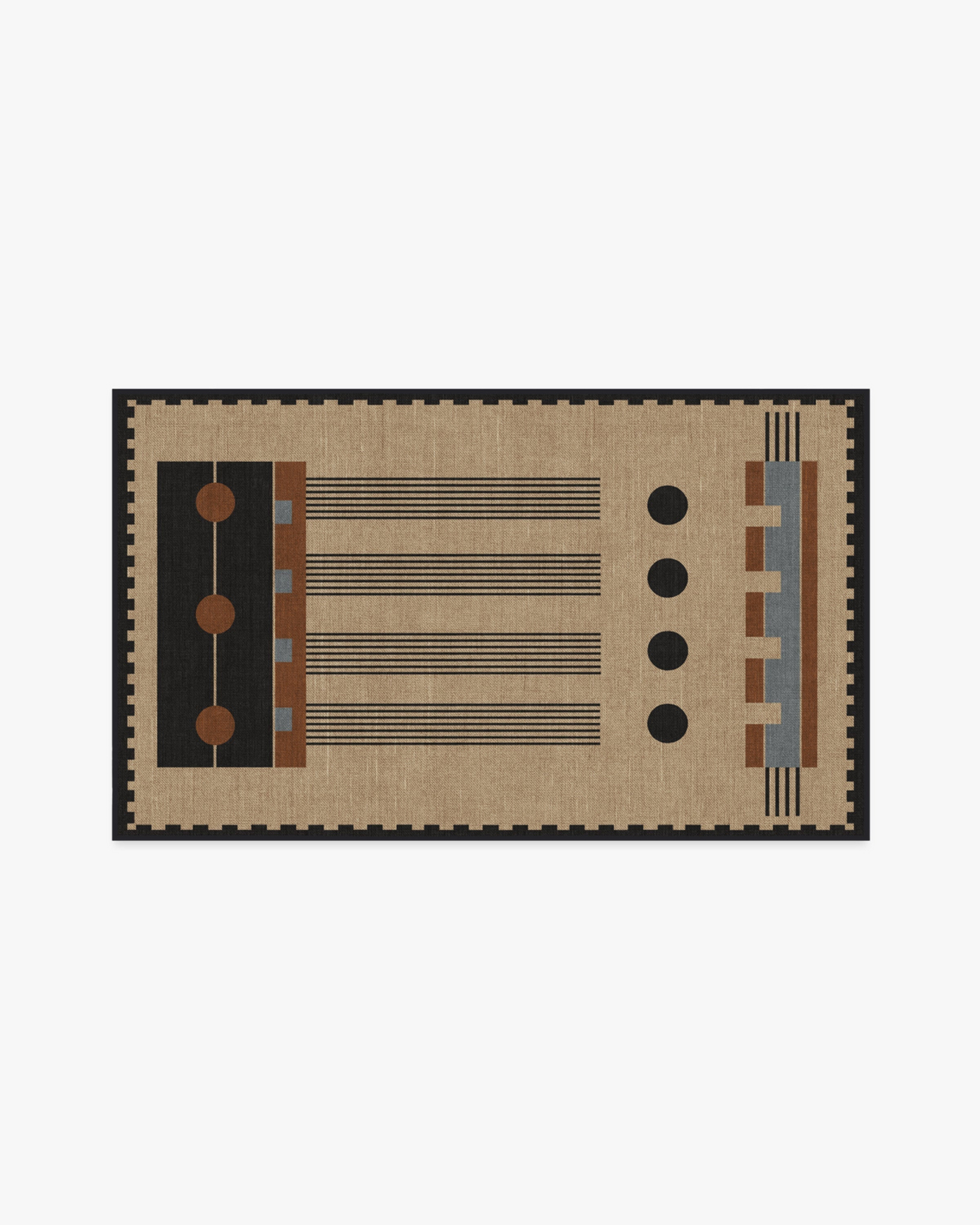 Architectural Digest Kasi Black &amp; Tan Rug