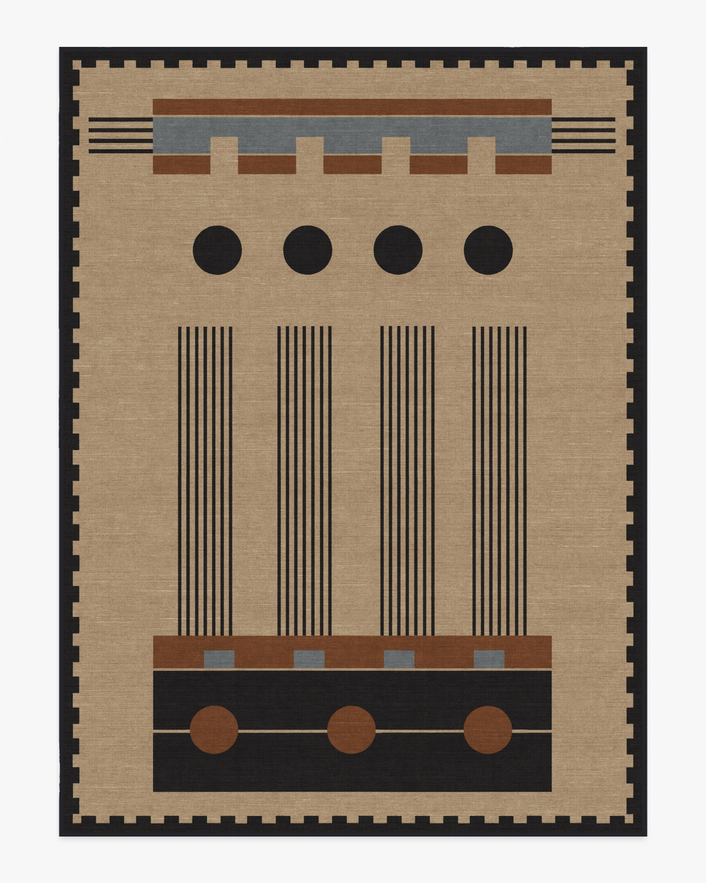 Architectural Digest Kasi Black &amp; Tan Rug