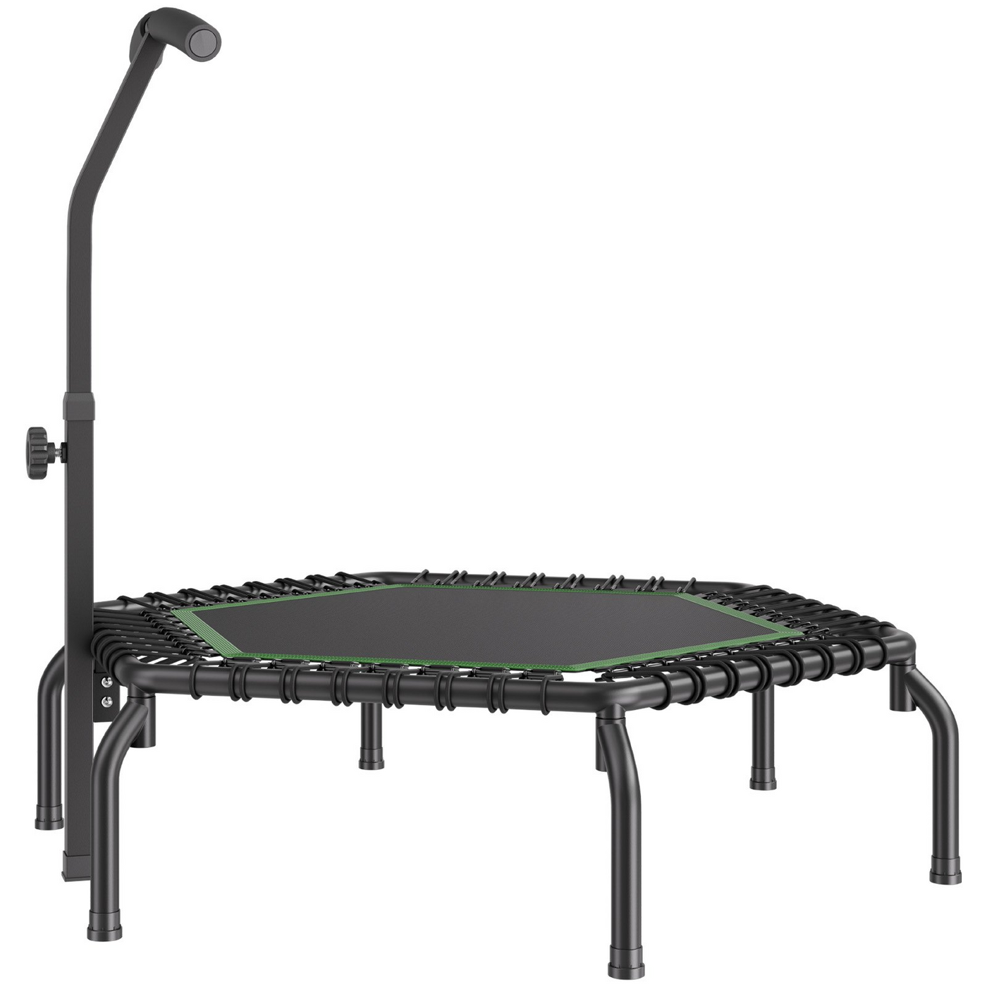 VEVOR 54.5" Mini Fitness Trampoline Adults Indoor Exercise Rebounder with Handle