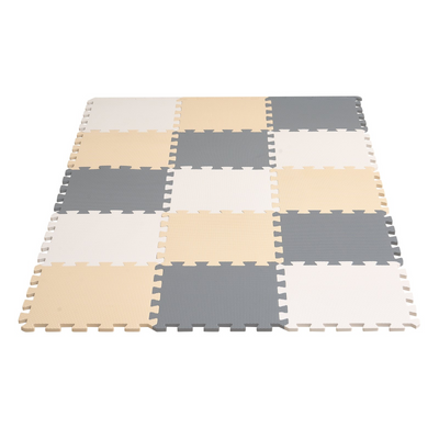 VEVOR Kids Foam Puzzle Floor Playmat 0.4 in 16 Pcs Interlocking EVA Soft Tiles