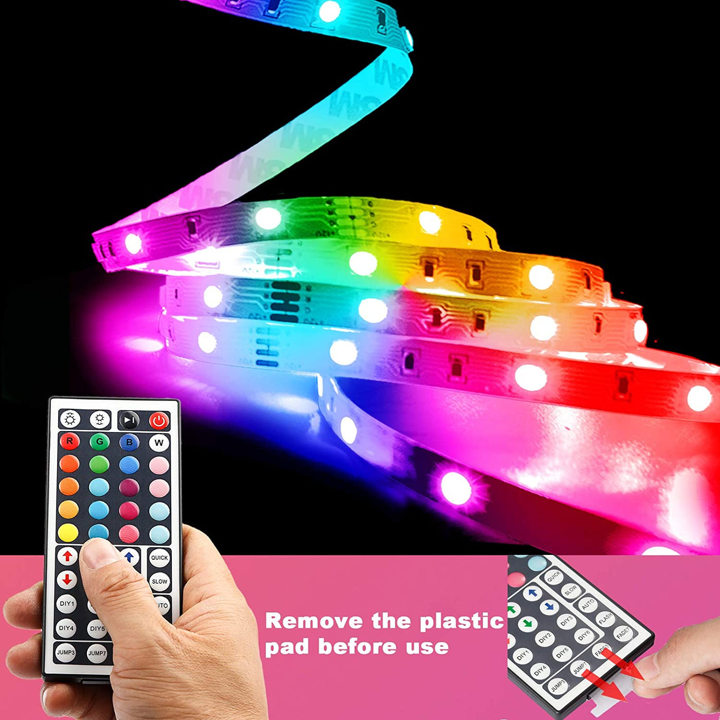 Motion Sensor LED Strip Lights - 10Pcs under Cabinet Kit with App & RF Remote Control, Dimmable 2700K-6500K Lighting for Kitchen, Counter, Shelf, Dusk to Dawn Night Light - 60Ft