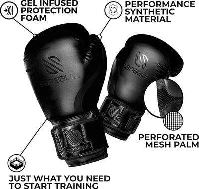 Essential Gel Boxing Gloves | Pro-Tested Kickboxing Gloves for Men and Women | Ideal for Boxing, MMA, Muay Thai, and Heavy Bag Training